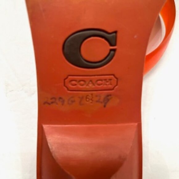 Coach  Logo Jelly Flip Flap Sandals - Picture 4 of 5